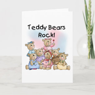 Teddy Bears Rock Tshirts en Gifts Kaart