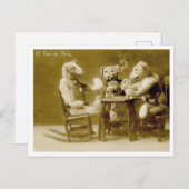 Teddy Bears spelen poker Briefkaart (Voorkant / Achterkant)