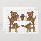 Teddy Bear's Time for Lemonade Briefkaart (Voorkant / Achterkant)