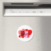 Teddy Bearz Valentine Magnet V2 (In Situ (Lave-vaisselle))