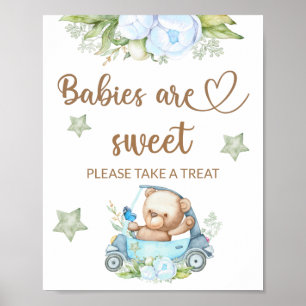 Teddy beer baby beer Baby's krijgen een mooie kans Poster