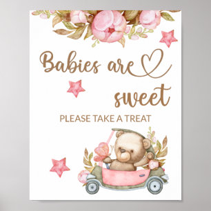 Teddy beer baby beer Baby's krijgen een mooie kans Poster