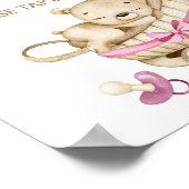Teddy beer baby beer Baby's krijgen een mooie kans Poster (Hoek)