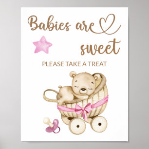 Teddy beer baby beer Baby's krijgen een mooie kans Poster