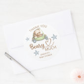 Teddy beer baby beer Hartelijk dank Ronde Sticker (Envelop)