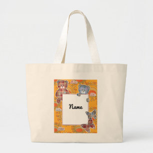 Teddy beer, baby grote tote bag