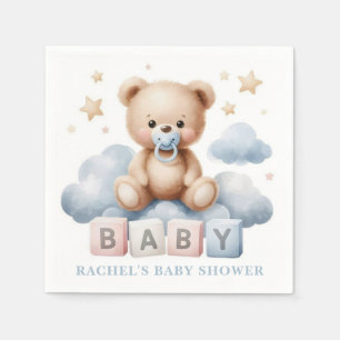 Teddy Beer Baby Shower Servet