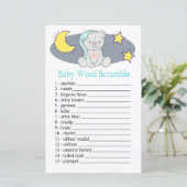 Teddy beer Baby word scramble game (Staand voorkant)