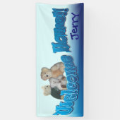 teddy beer banner welkom thuis (Verticaal)