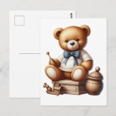 Teddy beer briefkaart (Voorkant / Achterkant)