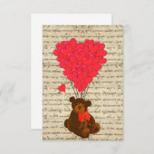 Teddy beer en hart (Voorkant / Achterkant)