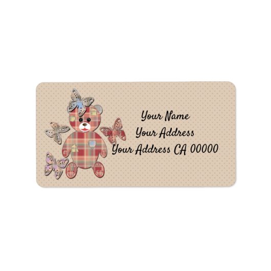 Teddy beer etiket (Voorkant)