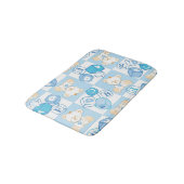 Teddy beer gecontroleerd patroon badmat (Gekanteld)