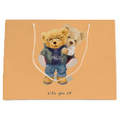 Teddy beer groot cadeauzakje (Voorkant)