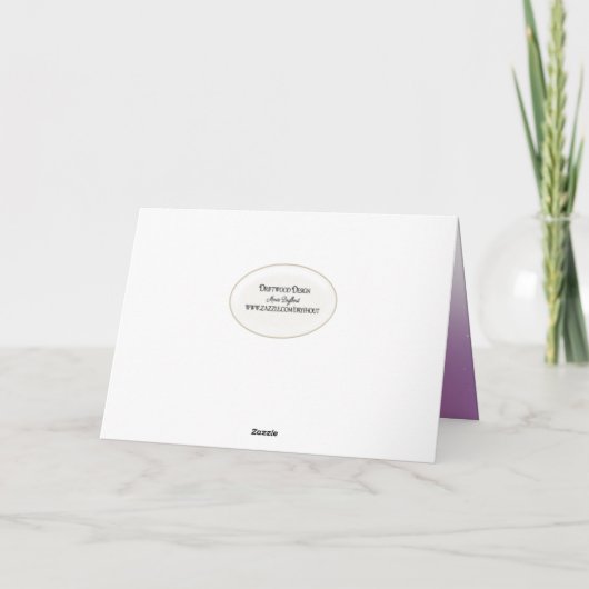 Teddy beer in het raam aan je denken feestdagen kaart (Achterkant)