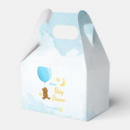 Teddy beer met ballonbaby shower bedankdoosjes