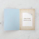 Teddy beer op driftwood kaart (Binnen)