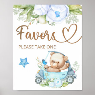 Teddy beer we kunnen snel wachten op het baby Favo Poster