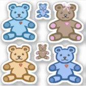 Teddy beren sticker (Voorkant)