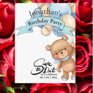 Teddy Blue, Gefeliciteerd Jongen Briefkaart