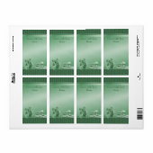  Teddy Bring a Book Baby shower Bookplaten Etiket (Full Sheet)