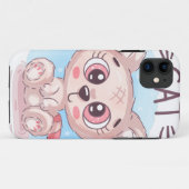 Teddy Cute Cat Case-Mate iPhone Case (Achterkant (horizontaal))