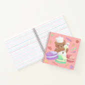 Teddy de bakker met macarons notitieboek (Binnen)