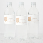 Teddy draagt picknick waterfles labels etiket (Flessen)