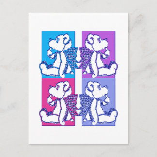 Teddy Foursome Briefkaart