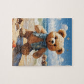 Teddy gaat naar het strand! Beren puzzel Legpuzzel (Horizontaal)