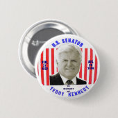 Teddy Kennedy Memorial Button (Voorkant /achterkant)