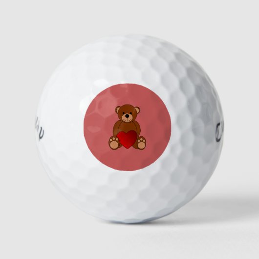 Teddy Love Golfballen (Voorkant)