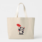 Teddy Love Grote Tote Bag (Achterkant)