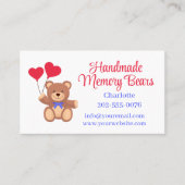 Teddy Memory Beer met QR Codes Visitekaartje (Voorkant)