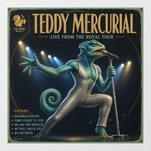 Teddy Mercurial Album: een Parodie Raamsticker