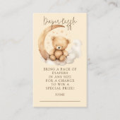 Teddy Moon Luier Raffle Behuizing Kaart (Voorkant)