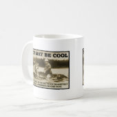 Teddy op een Moose Funny Mug Koffiemok (Voorkant links)