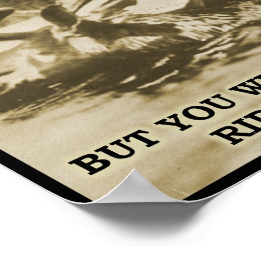 Teddy op een Moose Funny Poster (Hoek)