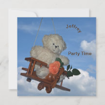 Teddy op reis   -  kaart