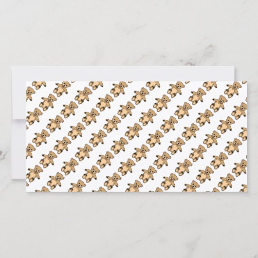 Teddy Ours Anniversaire Merci Carte photo Enfants (Dos)