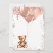 Teddy ours Baby shower deviner combien de carte (Dos)