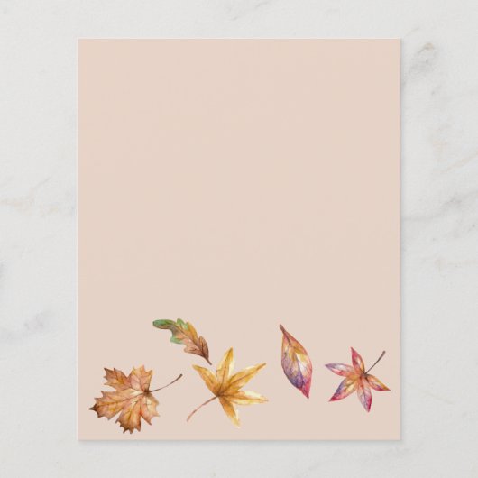 Teddy ours fille automne fête d'anniversaire carte (Dos)