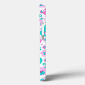Teddy ours fleurs coque ipad aqua rose (Verso / Gauche)