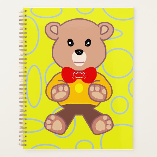 Teddy Ours Jaune Géométrique (Devant)