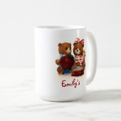Teddy ours mug personnaliser avec votre nom (Devant droit)