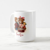 Teddy ours mug personnaliser avec votre nom (Devant gauche)