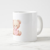 Teddy Ours rose Monogramme spécialité Mug (Devant droit)