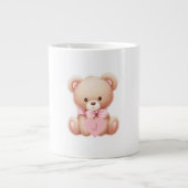 Teddy Ours rose Monogramme spécialité Mug (Devant)