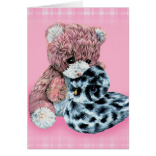 Teddy oursons bouddins rose tous les jours carte b