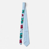 Teddy Parade Pattern Tie Stropdas (Achterkant)
